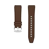 LRJBFC Offizielles Stil Lederband für Huawei Uhr GT 2 Pro Band Frauen Männer Armband Correa Smart Watch Zubehör (Band Color : Brown, Band Width : for Huawei gt2 46mm)