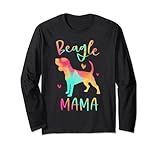 Beagle Mama Bunte Beagle Geschenke Hund Mutter Lang