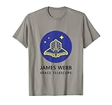 JWST James Webb Space Teleskop Text (blau, gelb, schwarz) T-S