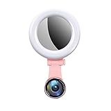 ZHAOSHUNLI Fill Light Fill Light Weitwinkel-Objektiv für Mobiltelefone Live HD Universal SLR Beauty Face-Lift (Farbe : Pink, größe : Upgrade Version)