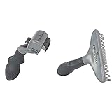 Furminator Verstellbarer Entfilzer für Hunde und Katzen & Harkenkamm für langhaarige Hunde und Katzen - Bürste zur Vorbeugung von Knoten und verfilzten H