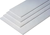 Regalboden Einlegeboden WEISS 567 x 283 mm (L 56,7 cm x B 28,3 cm) Fachboden für 60 cm Küchenschrank Spanplattenzuschnitt mit Kanten - ABS Kanten und Melamink