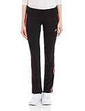 adidas Damen Hose Basic 3S Pants, Schwarz/Rot, 2XLS