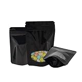 Qualität Party Dekoration 100 teile schwarzer reißverschluss fenster tasche vertikal geschenk trocken lebensmittel obst tee verpackung tasche reißverschluss self dicht party geschenk