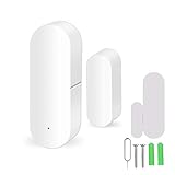 Tür Fenster Alarm Sensor, Wireless WiFi Magnetic Door Window Sensor, Mini Tür/Fenstersensor für Eingangsglocke Alarmanlage Sensor Kompatibel für Alexa und für Google H