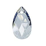 1 stk Swarovski-Elemente Anhänger - Birnenförmig (6106), kristallblauer Farbton, 22 mm (SWAROVSKI ELEMENTS pendant - pear-shaped (6106), crystal blue shade)