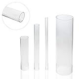 EH Design PLEXIGLAS® XT Rohr – farbloses, transparentes Kunststoff-Rohr aus Acrylglas XT klar – Zuschnitt 12/10mm, Länge 1.000