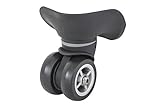 VAUDE Trolley Wheel (Melbourne 65/90) VR/HL Ersatzteil, Black, Einheitsgröß