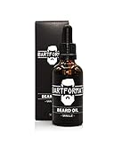 BARTFORMAT® Bartöl für einen geschmeidigen Bart - Vanille - Bartpflegemittel 50 ml - Beard oil aus Jojoba und Aloe Vera - Bart Öl für eine frische Bartp