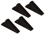 Grau Türstopper 6 Stück Gummi Türkeil Rutschfest Fensterstopper Keil, Ungiftig Kein Unangenehmer Geruch,Verwendet auf Badezimmer, Balkontür, Kinderzimmer(Color:Black,Size:2pcs)