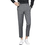 Yikesnt Herren Business Casual Hosen Jugend Vier Jahreszeiten Reine Farbe Allgleiches Mit Tasche Täglich Gerade Haremshose 29