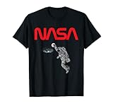 NASA Astronaut spielt in der Galaxy Worm Logo Cool T-S