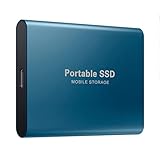 ACCLD Externe Festplatte Typ-C USB 3.1 SSD Tragbarer Flash-Speicher 4 TB SSD Festplatte 500 GB 1-8 TB Tragbare SSD Externe SSD Festplatte für Laptop Desktop,1TB,B