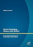 Cloud Computing - Chance oder Risiko? Für die Implementierung und Anwendung in U