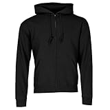 Fruit of the Loom Herren Zip Front Premium Kapuzenjacke, Schwarz (Black), XL