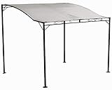 ALEOS. Wand Anbau Pavillon 3 x 2,5 Meter mit Dach 100% wasserdicht UV30+, Farbe:Cremew