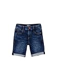 s.Oliver Junior Jungen 404.10.104.26.180.2062251.Slim Jeans-Shorts, Dark Blue, 128