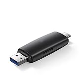 YUXINYUAN Wandlung Kartenleser USB 3.0 & Typ C an Sd. Kartenleser for Pc. Laptop-Zubehör Smart Memory Cardreader Sd. Kartenleser (Size : 2in1 ABS Shell)