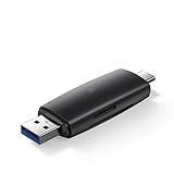 YUXINYUAN Wandlung Kartenleser USB 3.0 & Typ C an Sd. Kartenleser for Pc. Laptop-Zubehör Smart Memory Cardreader Sd. Kartenleser (Size : 2in1 ABS Shell)