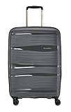 travelite 4-Rad Koffer Hartschale mit Dehnfalte + TSA Schloss, Gepäck Serie MOTION: Leichter Hartschalen Trolley im modernen Design, 074948-04, 67 cm, 71 Liter (erweiterbar auf 82 Liter),