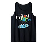 Enjoy the Life Basketball Skaten PC zocken Sport Sportfans Tank Top