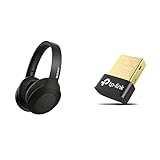 Sony WH-H910N kabellose High-Resolution Kopfhörer (Noise Cancelling, Bluetooth, Quick Attention Modus) schwarz & TP-Link UB400 Nano USB Bluetooth 4.0 Adapter Dong