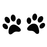 Aufkleber 18.1x8.8cm Auto-Aufkleber Hundetatzen Mode Personality Aufkleber Zubehör C5-0026 YIJIAN (Color : Black)