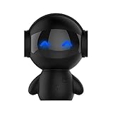 WHSS Roboter Bluetooth-Lautsprecher Wireless-Karte Mobiltelefon Mini Audio USB-Aufladung Mobile Macht-Aufladung Schwarzweiß Bluetooth Lautsprecher (Color : Black)