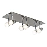 LED Deckenstrahler Schwenkbar - Moderne Deckenleuchte 10 Flammig Warmweiß Deckenlampe 18W Spotleuchten Spotbalken Gu10 für Schlafzimmer Kinderzimmer Büro Flur Esszimmer Kü