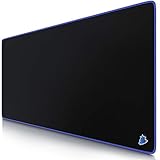CSL - XXL Mauspad Gaming Titanwolf 900x400 mm - XXL Mousepad groß mit Motiv - Tischunterlage Large Size - verbessert Präzision und Geschwindigkeit - auch für Roccat Razer Logitech Maus und T