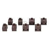 Buchsenset kompatibel mit SIEMENS 00637802 rechts links vorne hinten für Zubehörhaltegitter Backofen mit Mikrow