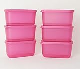 TUPPERWARE Eisscholle Cubix Gefrier-Behälter Gefrierbehälter 6X 250ml Pink + Mini Sieb L