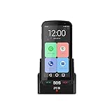SPC Apolo - Senioren smartphone ohne Vertrag mit SOS-Taste, WhatsApp, physischen Tasten zum Auf- und Ablegen, Ladestation, XXL-Symbolen, 5-Zoll-Bildschirm, 16 GB erweiterbarem Speicher, Android 10