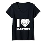 Damen Elektro- und Hybridfahrzeuge T-Shirt mit V