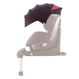 Recaro Kids, Sonnendach für Isofix Kindersitze Zero.1 und Zero.1 Elite, UV-Schutz 40+, mit ausklappbarem Sonnenschutz, Optimale Luftzirkulation, Power Berry