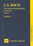 HENLE VERLAG DAS WOHLTEMPERIERTE Klavier 1 - arrangiert für Klavier [Noten/Sheetmusic] Komponist: BACH Johann Sebastian aus der Reihe: STUDIEN E