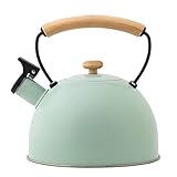 Ljourney Beste 2.5 Liter Moderne Wasserkessel Induktion Pfeifkessel Aus Edelstahl, Flötenkessel Teekessel Wasserkocher Für Herd, Kessel Für Tee Coffee S