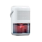 Elektrischer Kleiner Luftentfeuchter Für Schlafzimmer, 1300 Ml 3000 Kubikfuß Tragbarer Luftentfeuchter Mit Auto-Off & LED-Beleuchtung, 30 DB Geräuscharmer Modus Für Wohnmobil-Keller-Wohnwagen-Bürog