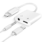 Kopfhörer Adapter für iPhone, 2 in 1 iPhone-Adapter unterstützt das Aufladen von Musik iPhone Splitter Kompatibel mit iPhone 7/8/X/XS/11/12/12 pro unterstützt alle iOS-Sy