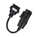 KXIUOA 30Pin OBD2 Adapter,30Pin OBD2 Kabel,OBD2 30Pin-16Pin Diagnosekabel Adapter 250mm/9.8in Länge Ersatz für IVECO Truck