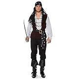 Mittelalter Kostüm Männer Piratenkostüm Cosplay Pirates Kostüm Halloween-Party-Kleidung Cosplay Kostüm für Erwachsene (Color : Multi-Colored, Größe : M)