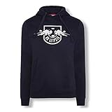 RB Leipzig Essential Mono Hoodie, Blau Unisex Medium Kapuzenpullover, RasenBallsport Leipzig Sponsored by Red Bull Original Bekleidung & M