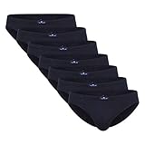 TOM TAILOR Herren Slip blau Uni 7er Pack 7