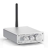 [Neu Aktualisiert] Bluetooth 5.0 Stereo Audio Verstärker Empfänger 2 Kanal Klasse D Mini Hi-Fi Integrierter Verstärkter Geeignet für Lautsprecher zu Hause 50W x2 TPA3116 - Fosi Audio BT10A-S