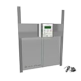 JOSTechnik Poultry House Butler PHB2-RB Rahmengerät mit selbstverriegelnder Hühnerklappe Bio 370 x 420 mm und echter Nothalt & Notöffnungsfunktion, inklusive Steuerung für Licht, Heizung und Lüftung