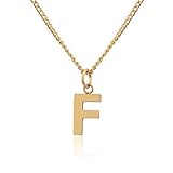GD GOOD.designs EST. 2015 Halskette mit Buchstaben Anhänger F Fabienne Felicitas Femke Fenja Finja Fiona Franziska Freya Frieda Fabian Fabio Felix Finley