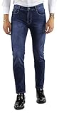 Ciabalù Jeans Herren Slim Fit Elastisch Winter Blau Hose Denim - Blau Klar, 46