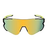 Funní Día Polarisiert Sonnenbrille für Damen und Herren, Polarisierte Fahrradbrille mit TR90 Rahmen für Erwachsene Sportbrille Sport Sunglasses for Men W