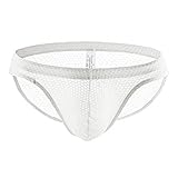 Zhiyao Unterhosen Sexy String Tanga Herren Low-Rise Transparente Slip Baumwolle Microfaser Atmungsakti Slips Stretcken Unterwäsche Leicht Männer Sortunterw