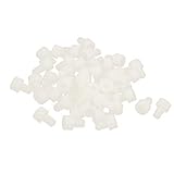 X-DREE M4x6mm 0.7mm Pitch Nylon Innensechskantschlüssel Zylinderschraube Bolzen Weiß 50St(M4x6mm 0.7mm Pitch Nylon Hexclave Llave Socket Head Cap Tornillos Tornillos BLANC-O 50p
